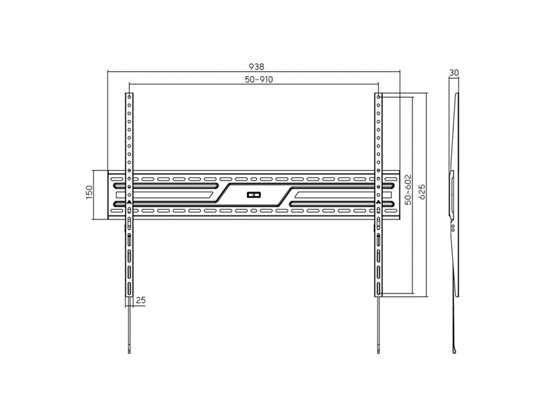 Стойка Arielli ATB-3869 TILT детайл VESA монтаж