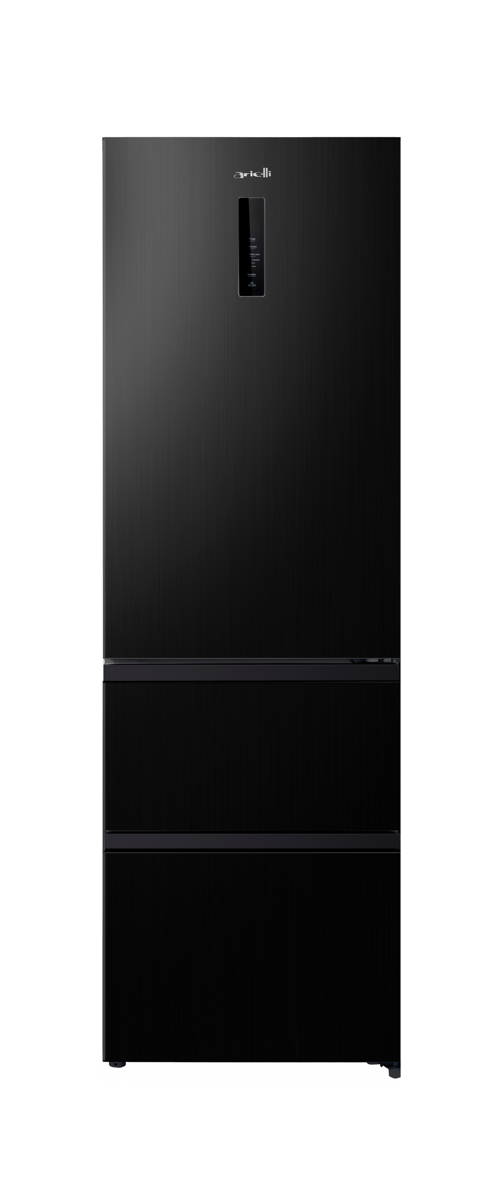 Хладилник с фризер Arielli ARC-421DIIS 401л черен клас E