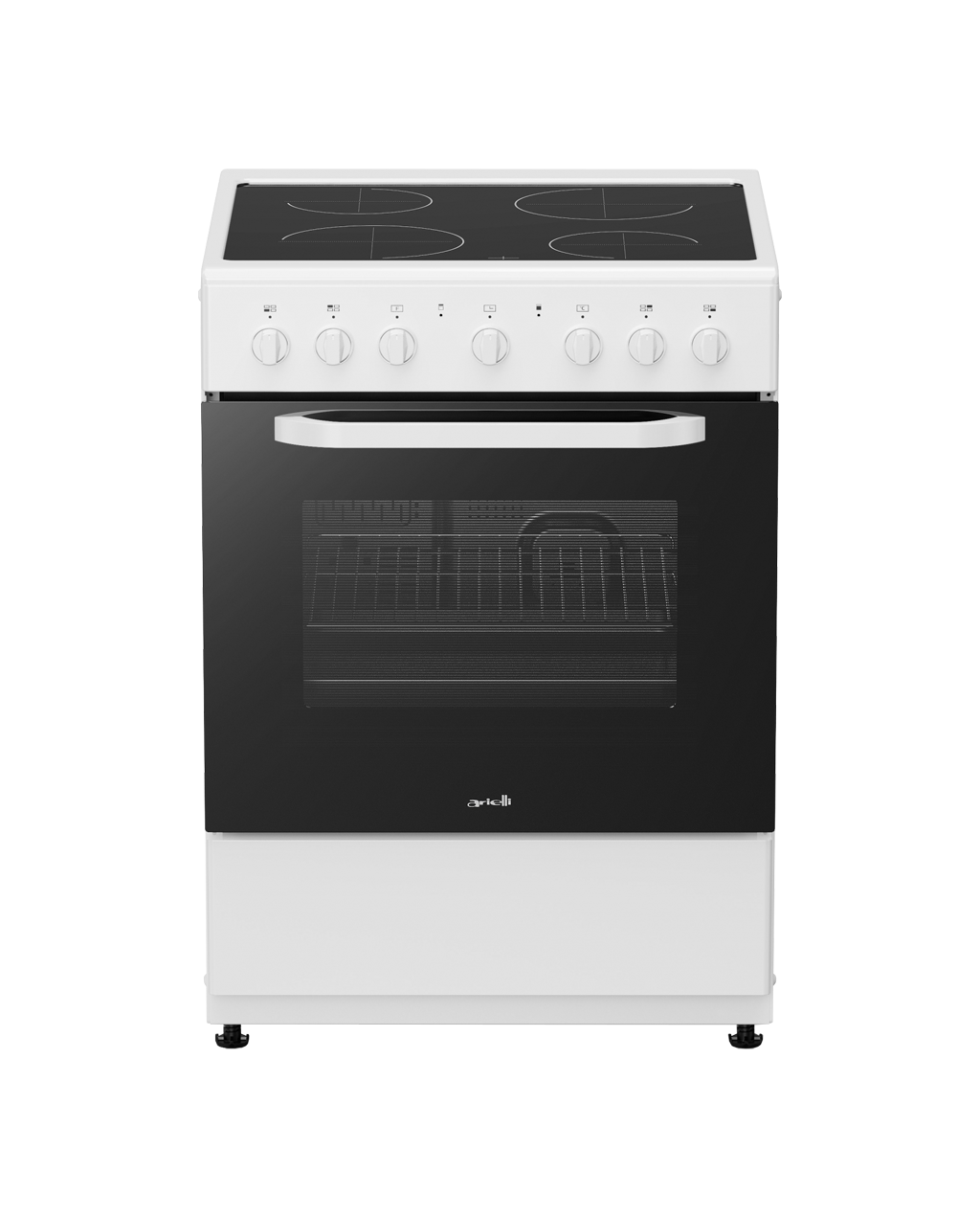 Готварска печка с керамичен плот Arielli C-6590CER-W 65л 9 функции клас A