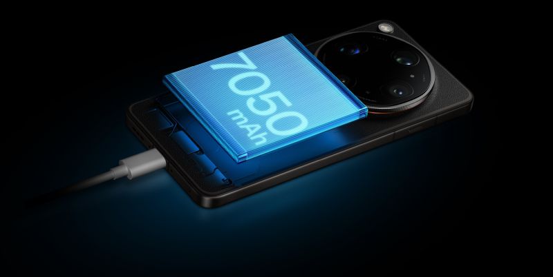 Без притеснение за батерията с голямата 7050 mAh батерия
