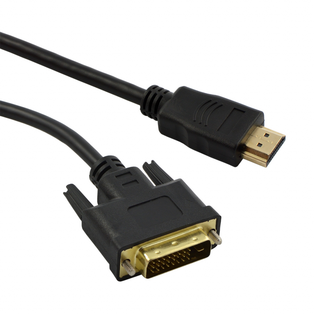 Кабел DIVA HDMI to DVI (24+1pin) 1.8m Black