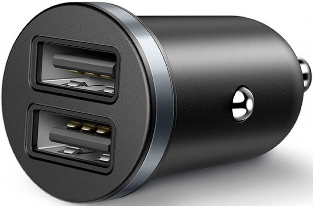 Зарядно за кола Xmart Dual USB 2.4A Black