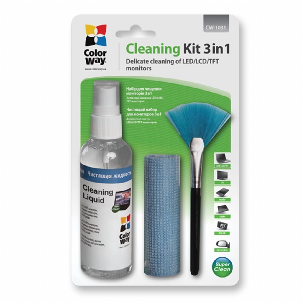 Почистващ препарат Xmart 3-in-1 Cleaning Kit for Laptops and Monitors, 100m CW-1031