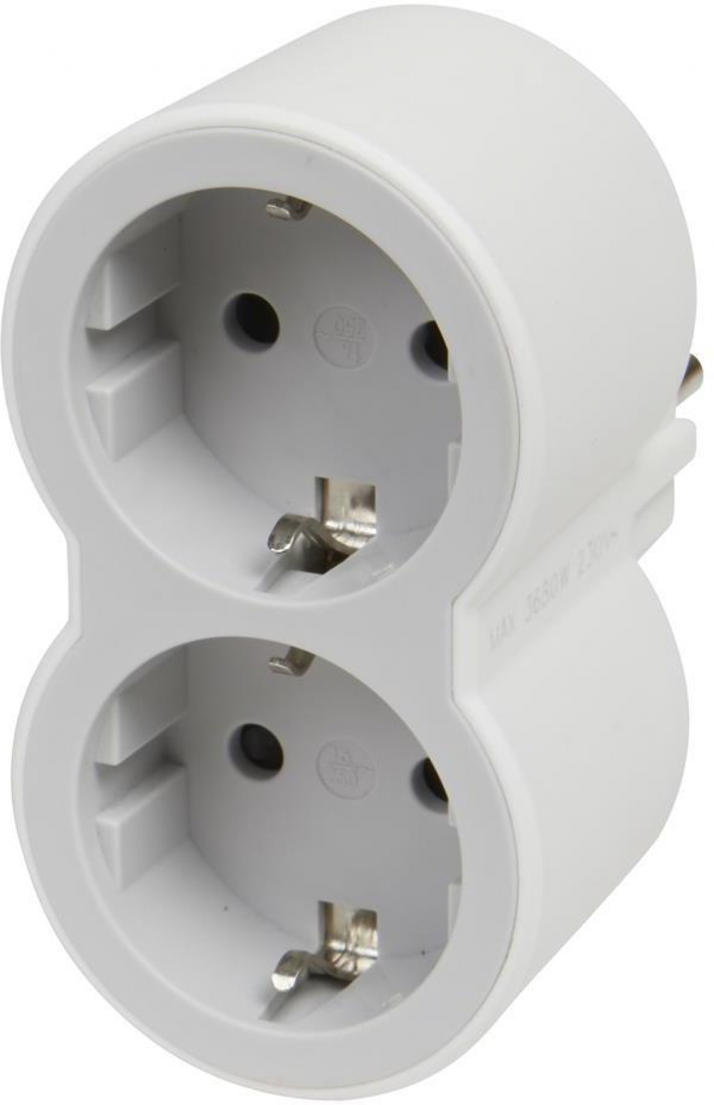 Адаптер за контакт Legrand 694516 шуко 2x бял