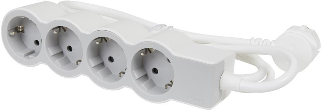 Разклонител Legrand 694552 4x2P+E с кабел 1.5м Standart бял