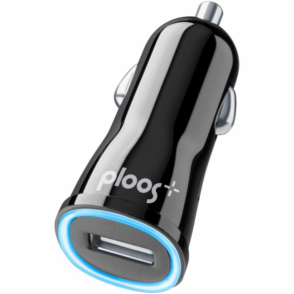 Зарядно за кола PLOOS 12V USB 1A черно