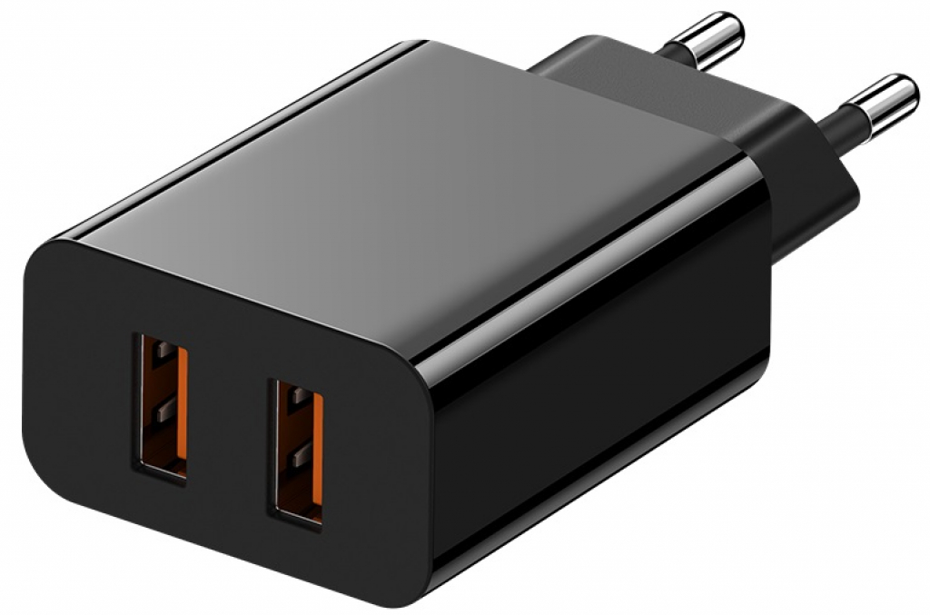 Зарядно устройство Xmart Dual USB CHARGER 18W Black