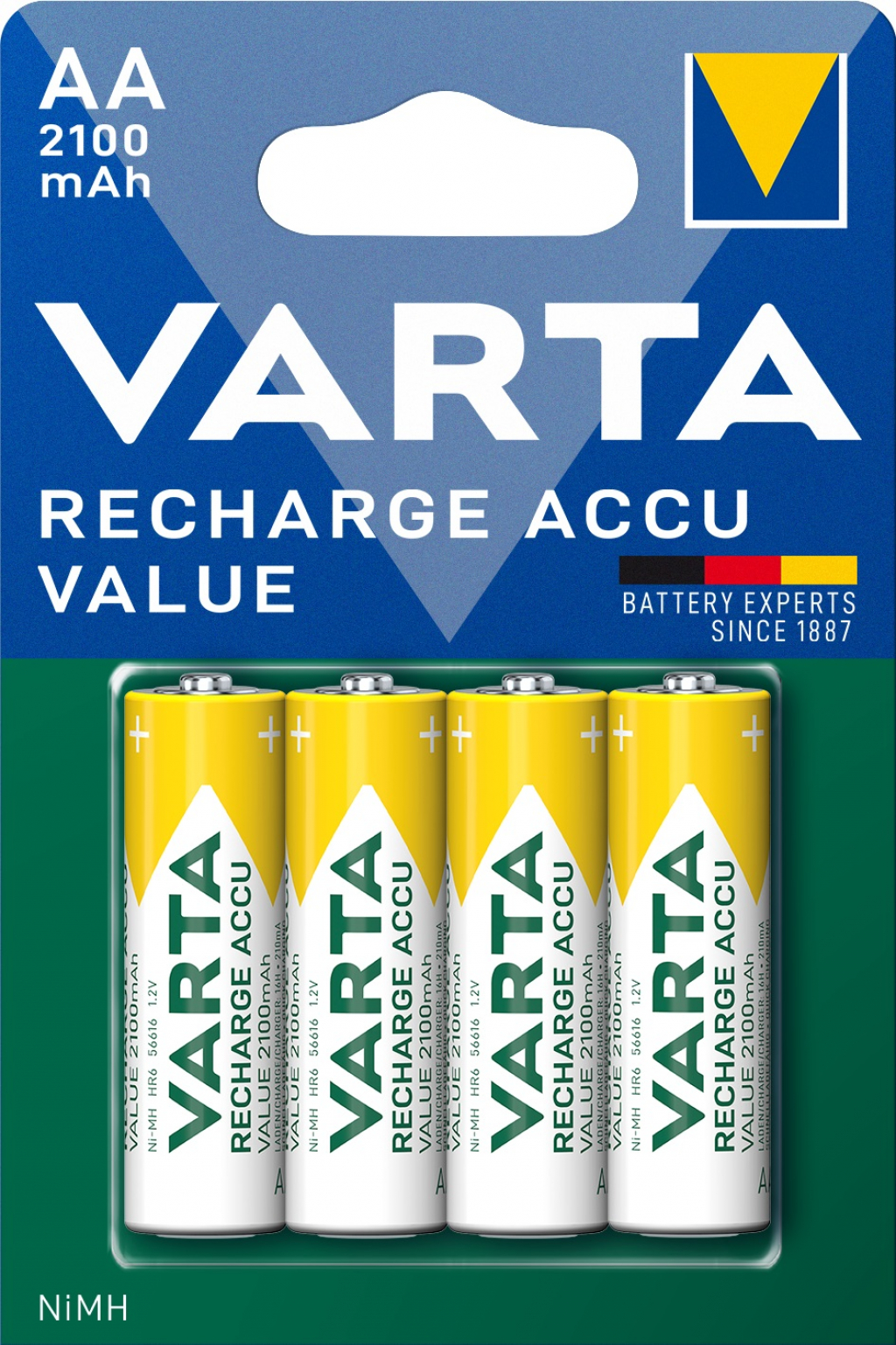 Батерии Varta RECH.ACCU VALUE AA 2100mAh BLI 4