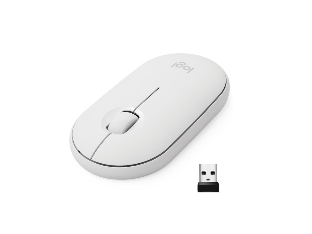 Мишка Logitech Wireless M350 Pebble Off-White
