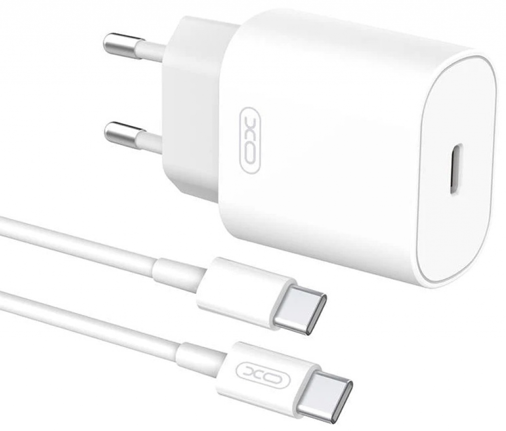 Зарядно устройство XO L91EU 25W TYPE-C Fast Charger with Lighting Cable NB113