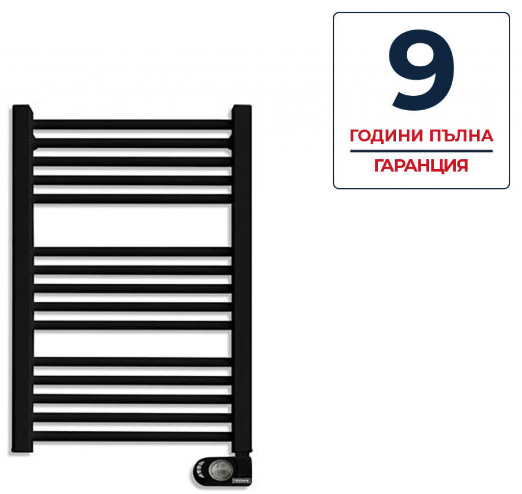 Електрическа лира за баня Tedan Noor 500W Black