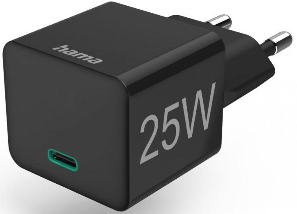 Зарядно устройство HAMA-201651 220V USB-C 25W черен