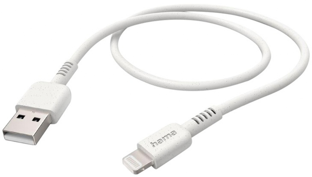 Кабел HAMA 187283 USB-A Lightning 1m White