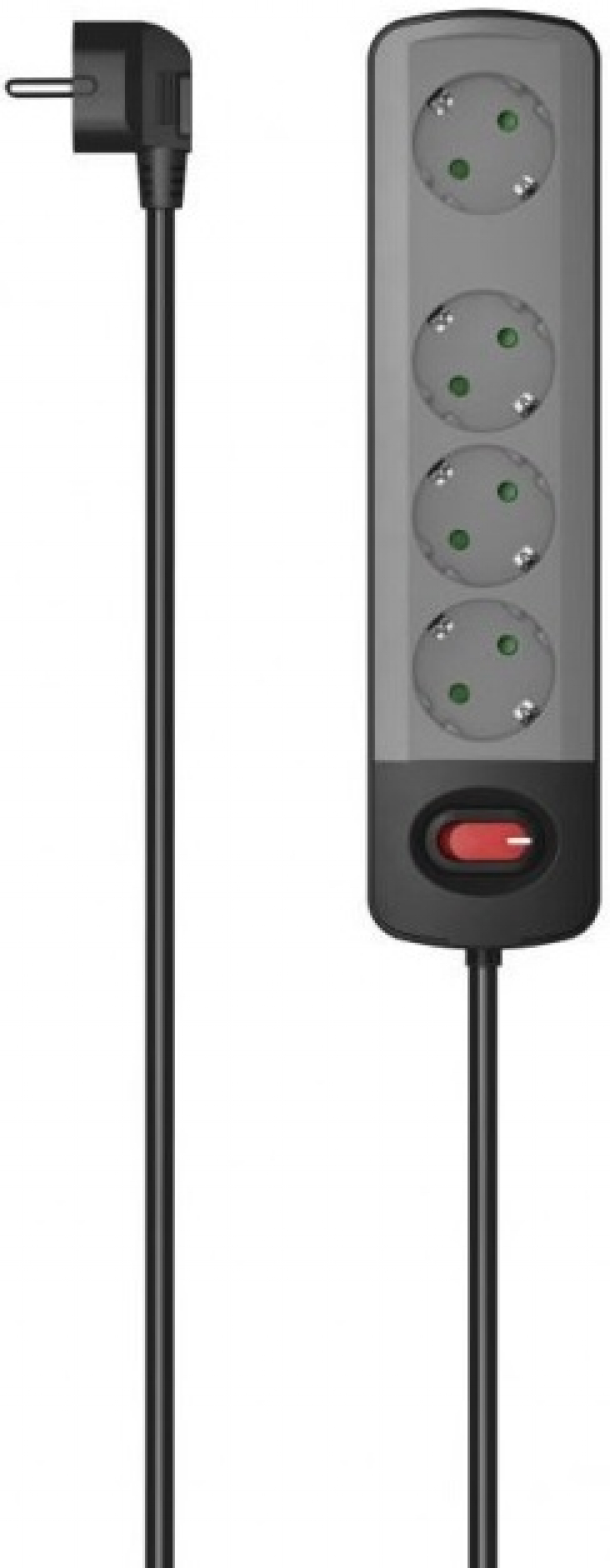 Разклонител HAMA-223053 стенен монтаж ,4гнезда,1.5м