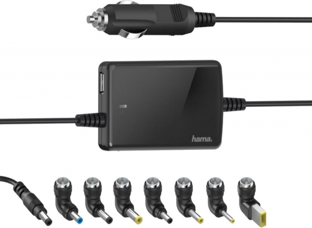 Захранване универсално за лаптоп HAMA 200008 12-16V - 15-19V/70W за кола