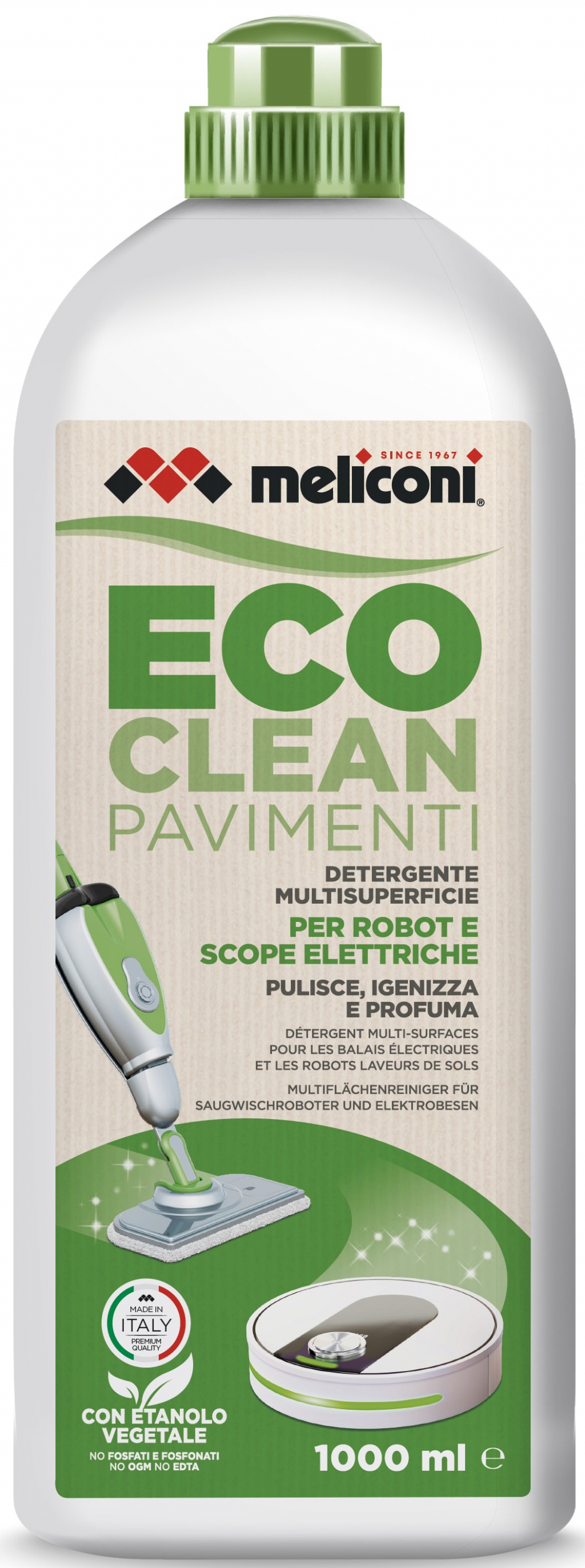 Почистващ препарат Meliconi ECO CLEAN PAVIMENTI 621029