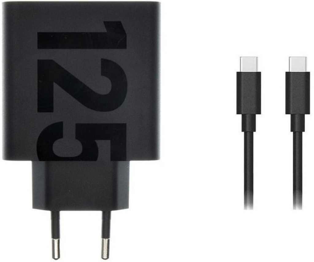 Зарядно устройство Motorola TurboPower 125W GaN USB-A w/ 1m USB-C Black