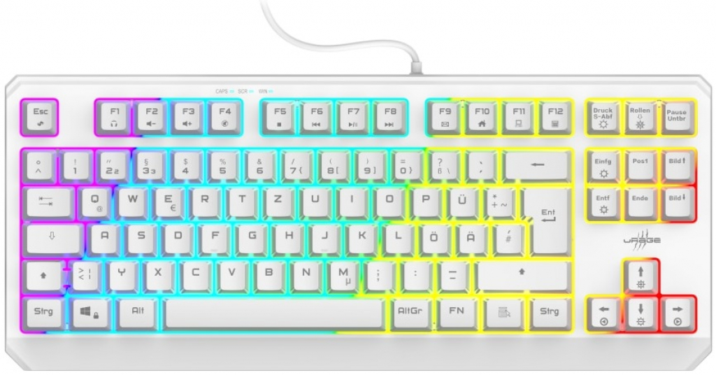 Геймърска клавиатура HAMA-217819 urage Exodus 220 Illuminated White
