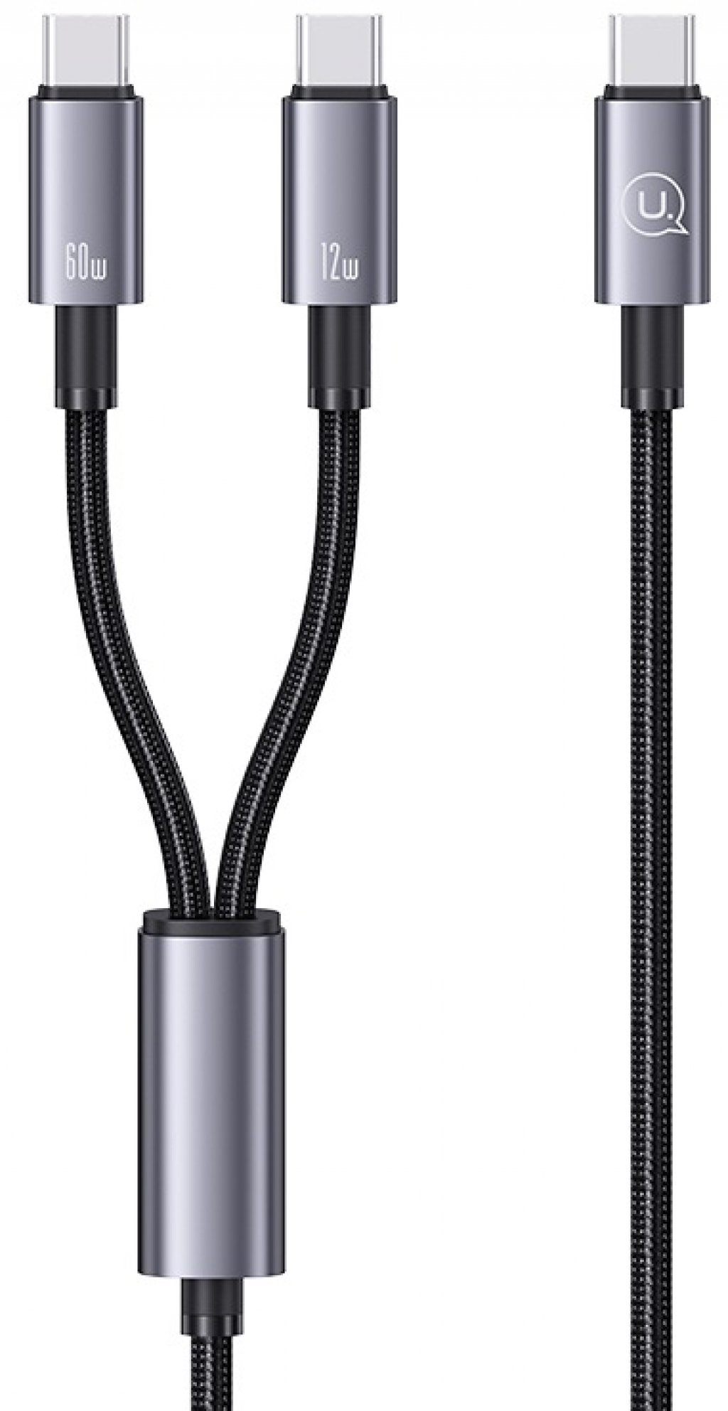 Кабел Usams SJ740 72W 2In1 Aluminum Alloy 1.2m SJ740USB101