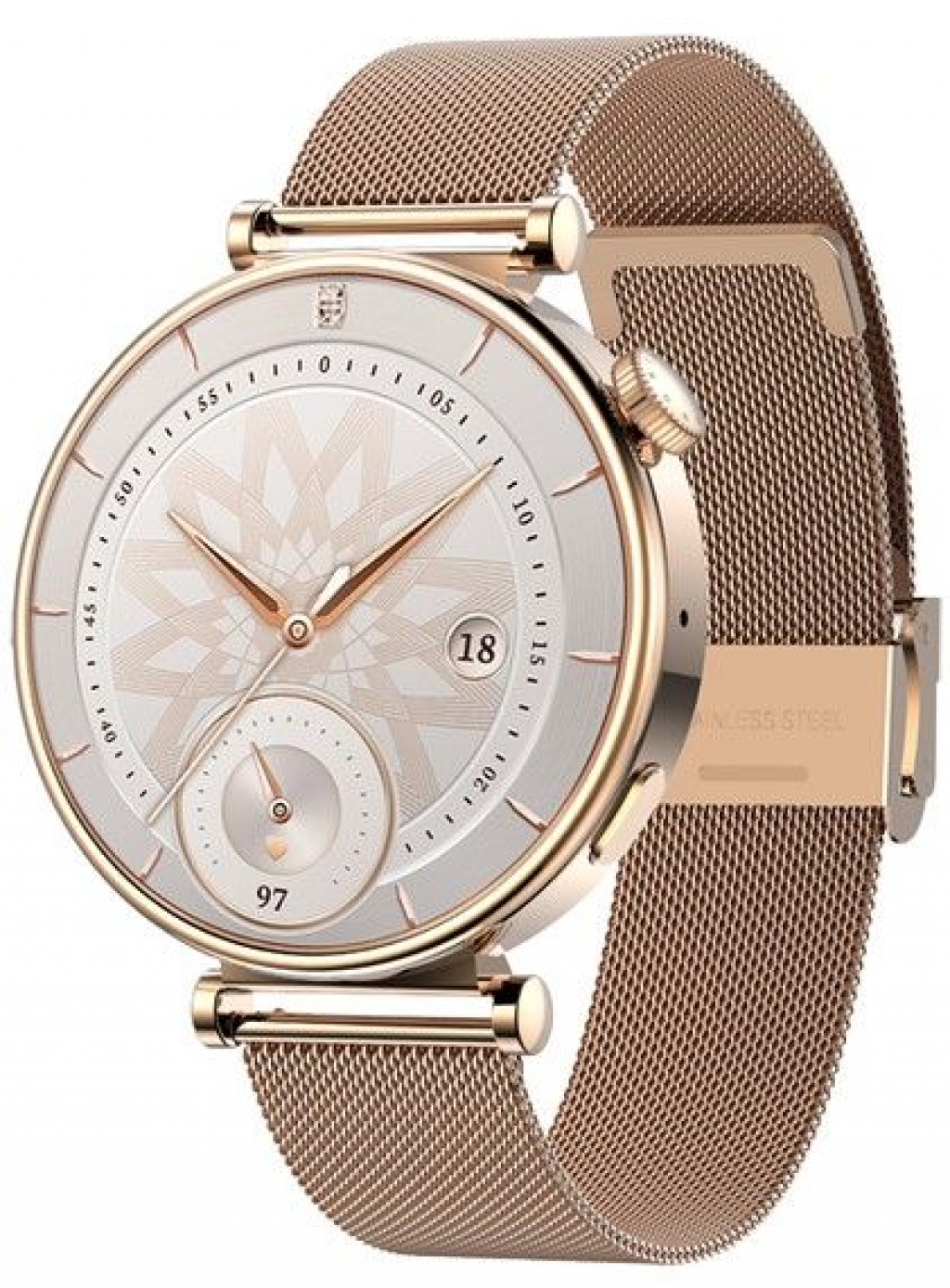 Смарт часовник RIVERSONG Glow Rose Gold Milanese
