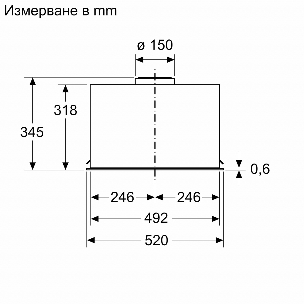 Абсорбатор Bosch DLN56AC60