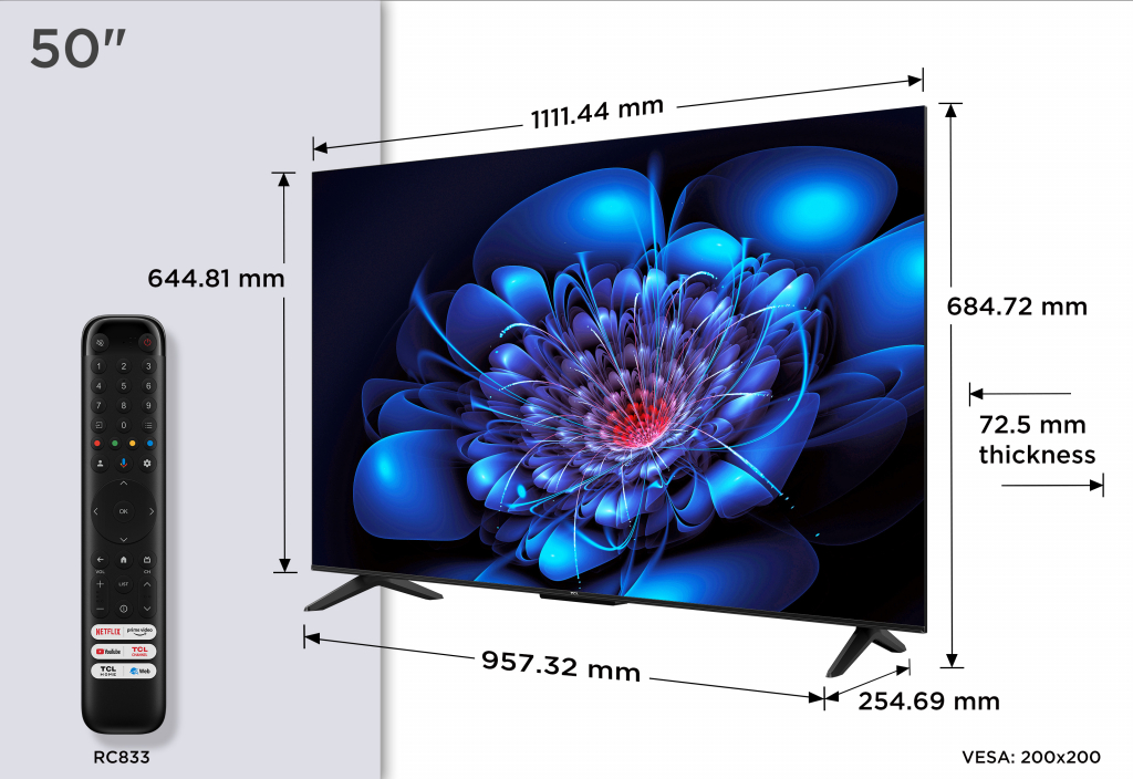 Телевизор TCL LED 50P69K