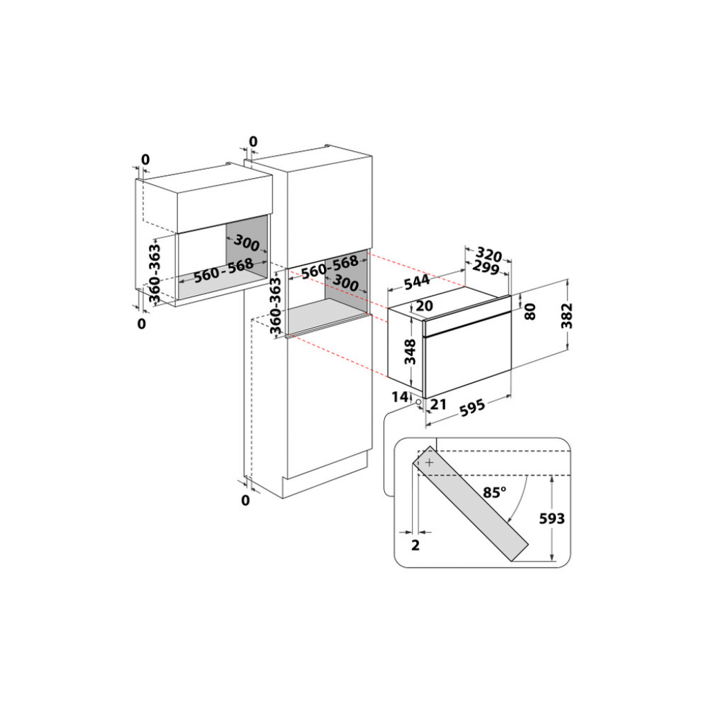 Микровълнова за вграждане Whirlpool WMN461BX
