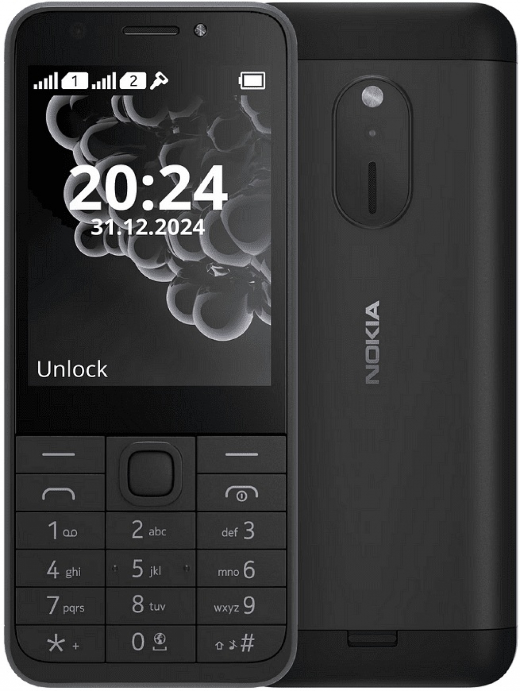 Мобилен телефон Nokia 230 Dual Sim 2025 Black