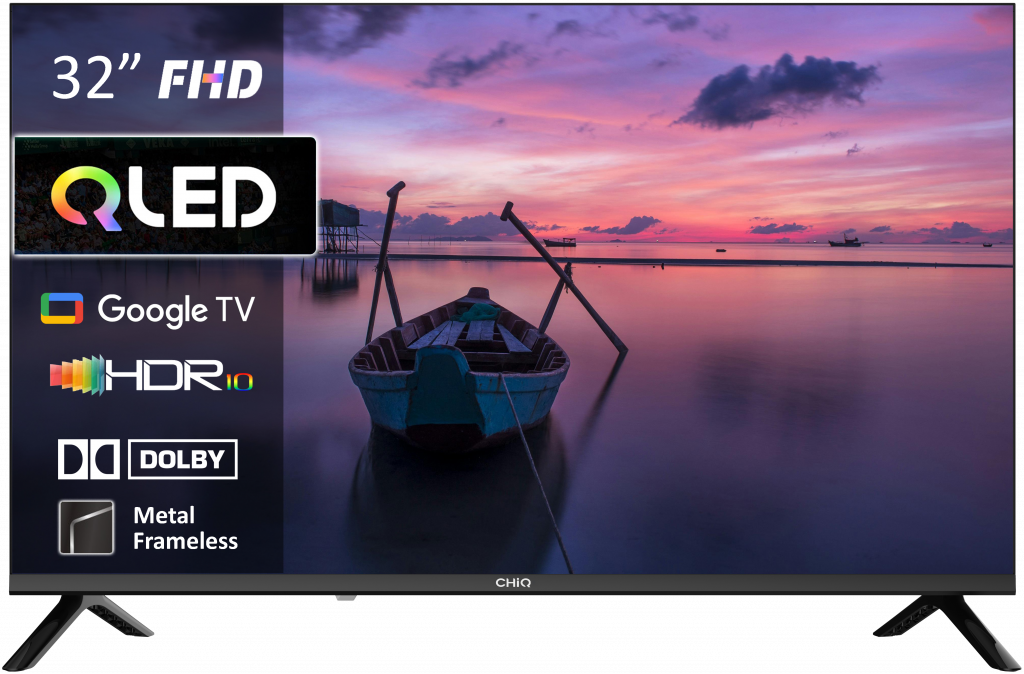 CHiQ LKD32QM10GP 32″ Full HD QLED Google TV