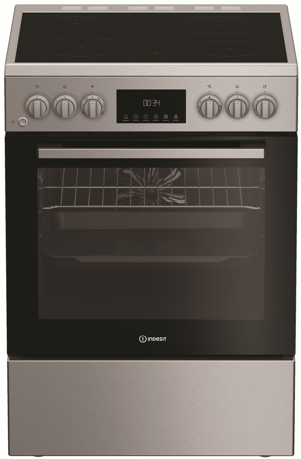 Готварска печка с керамичен плот Indesit I6V8LMX