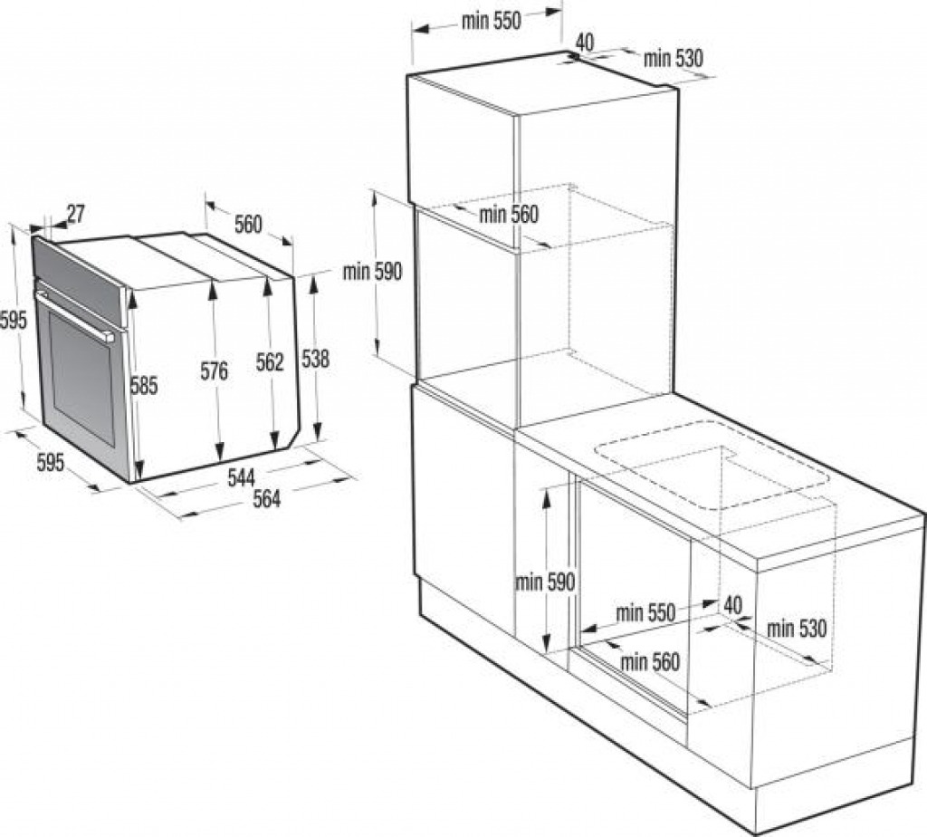 Фурна за вграждане Gorenje BPS6737E04DBG