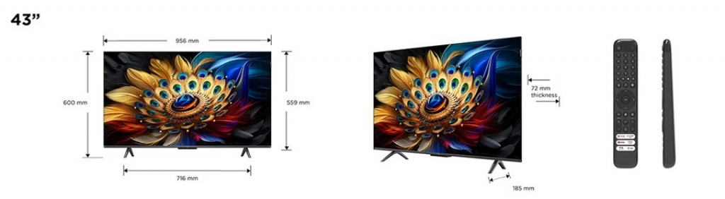 Телевизор TCL QLED 43C655