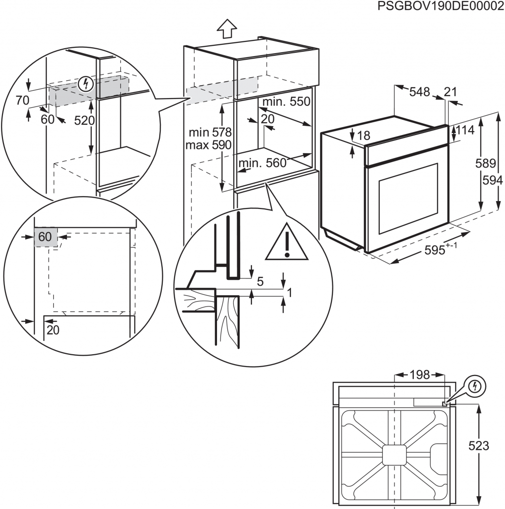 Фурна за вграждане AEG TR6PB531SB
