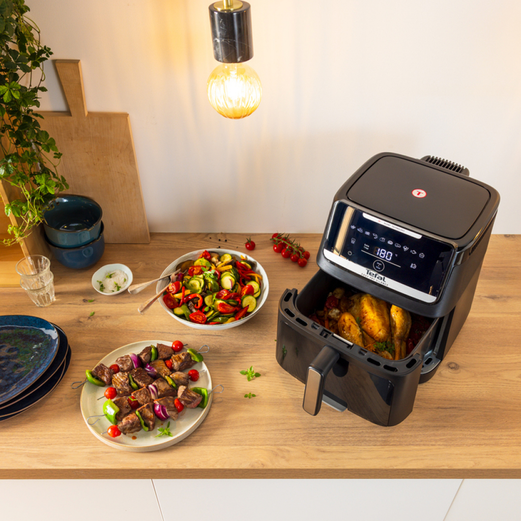 Уред за готвене Tefal EY8468E0 Easy Fry Silence XXL Vision BLK