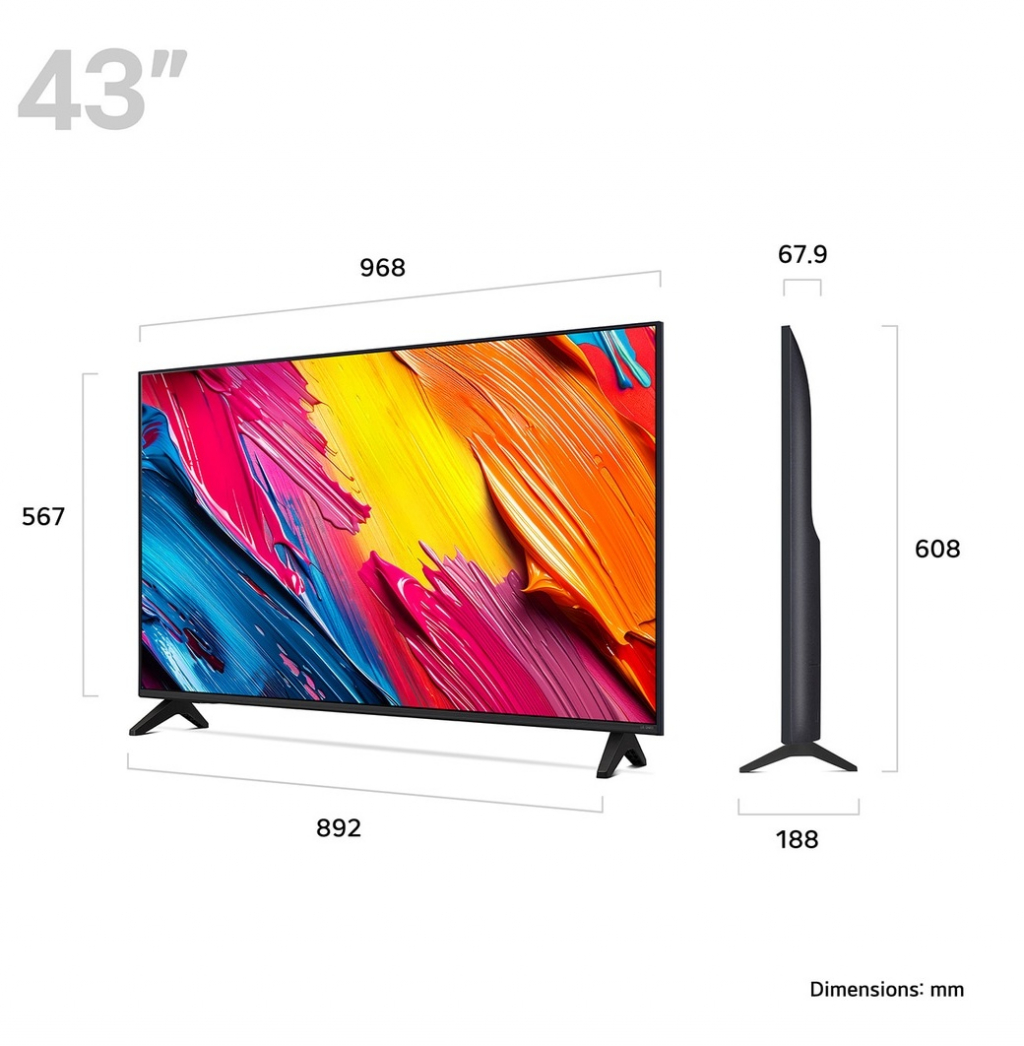 Телевизор LG LED 43QNED70A6A