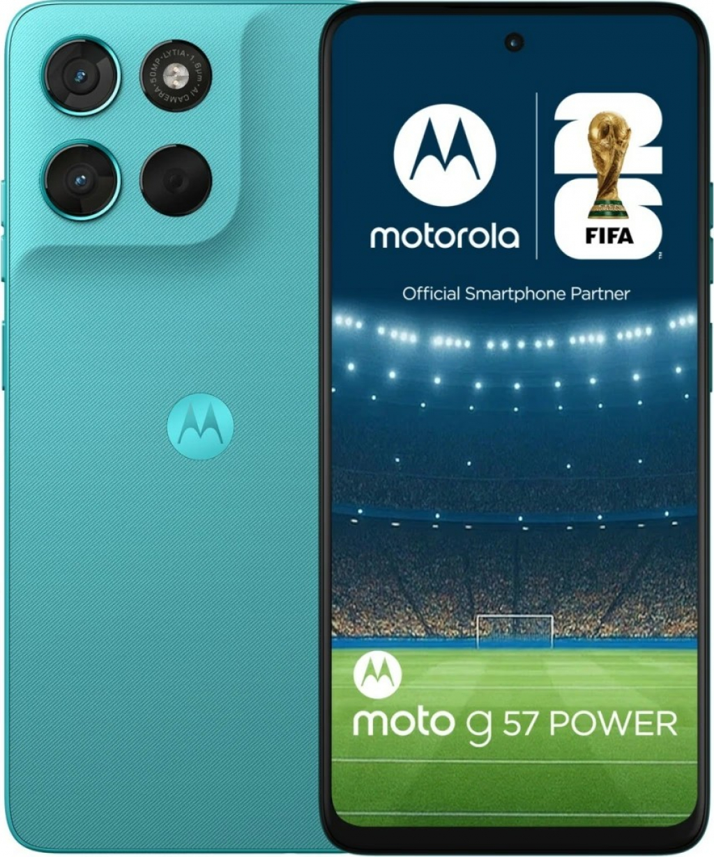 Смартфон Motorola Moto G57 Power 12/256 PANTONE Fluidity Cyan