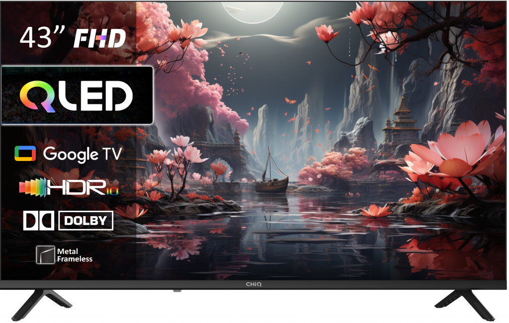 CHiQ LKD43QM10GP 43″ Full HD QLED Google TV