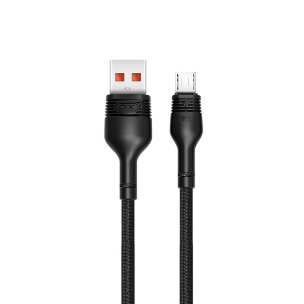 Кабел XO NB55 5А Fast Charge USB-Micro black