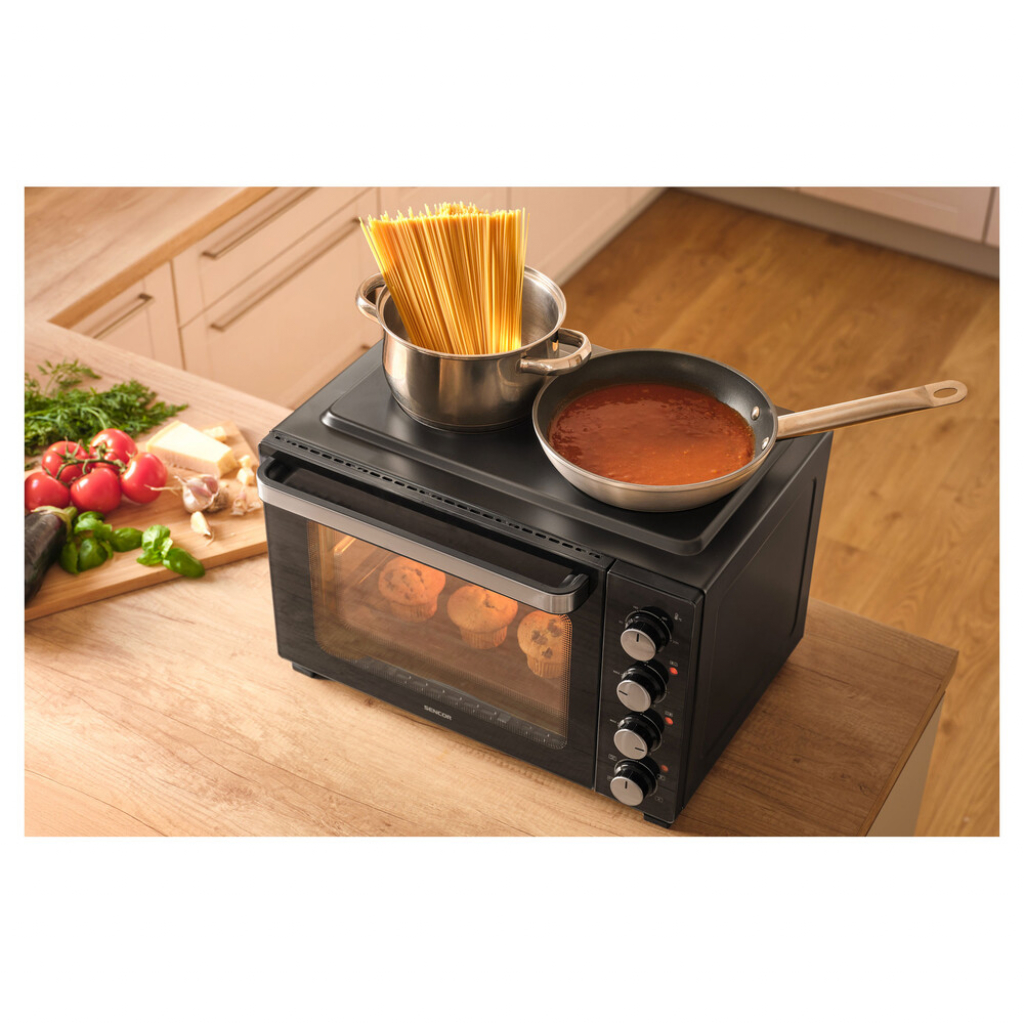 Мини печка с керамичен плот Sencor SEO 3580BK
