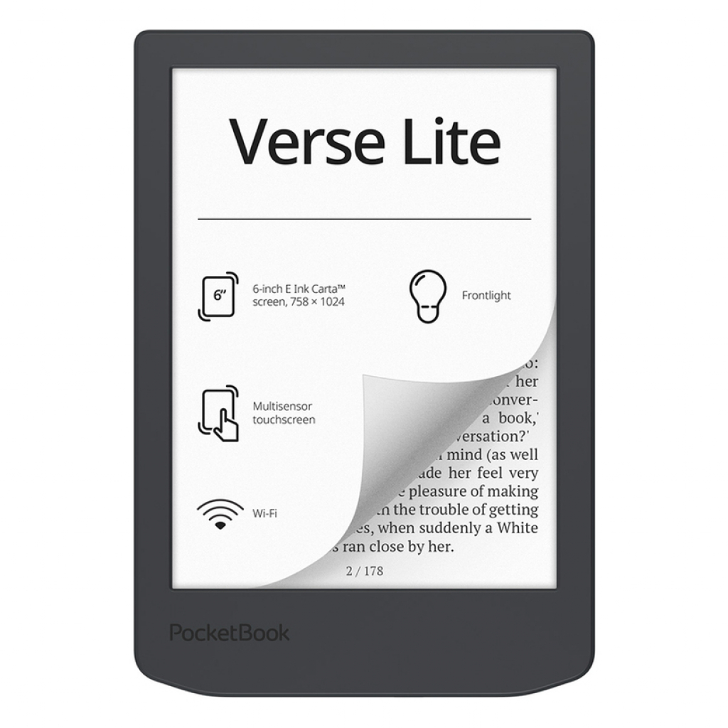 Електронна книга POCKETBOOK Verse Lite PB619 Midnight Grey