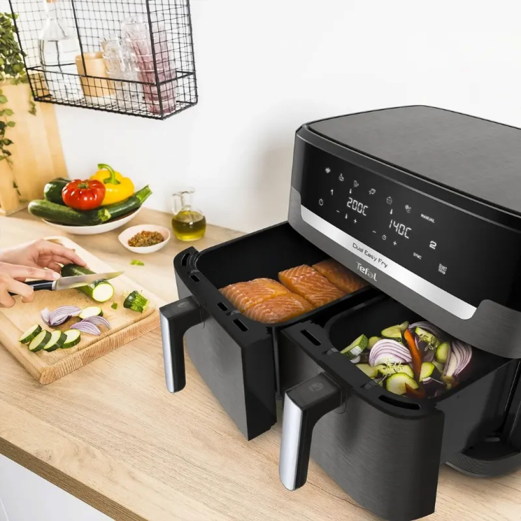 Уред за готвене Tefal EY942HE0 XXL DUAL EASY FRY COAL EU