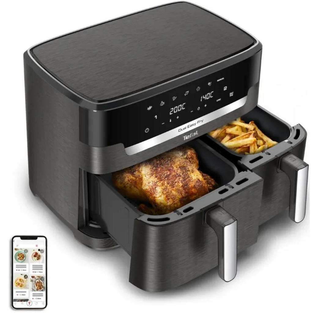 Уред за готвене Tefal EY942HE0 XXL DUAL EASY FRY COAL EU