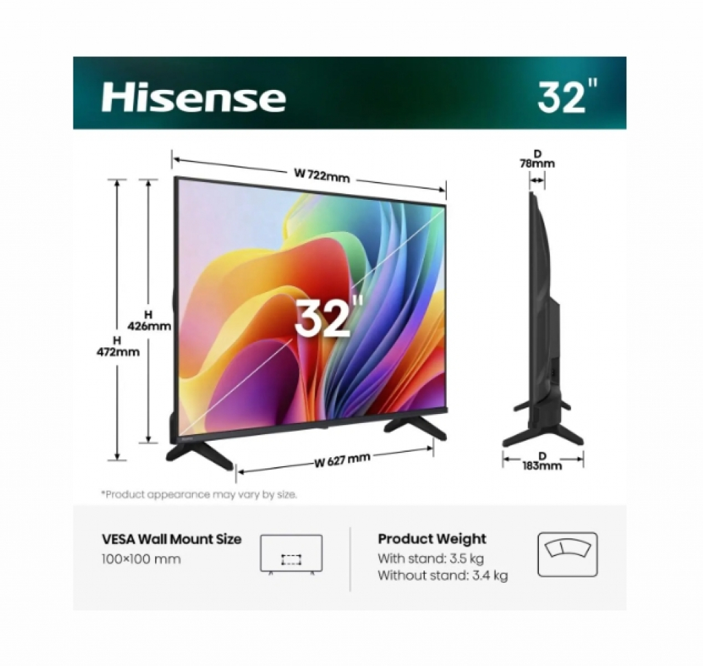 Телевизор Hisense 32A4S