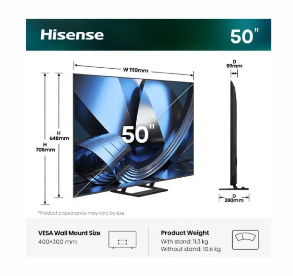 Телевизор Hisense 50U7SE
