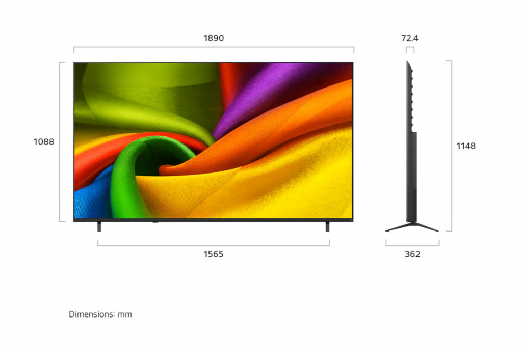 Телевизор LG LED 85NU850B3LA