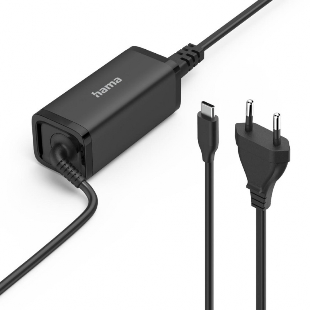 Захранване универсално за лаптоп HAMA 200023 USB-C PD GaN 5-20V/65 W